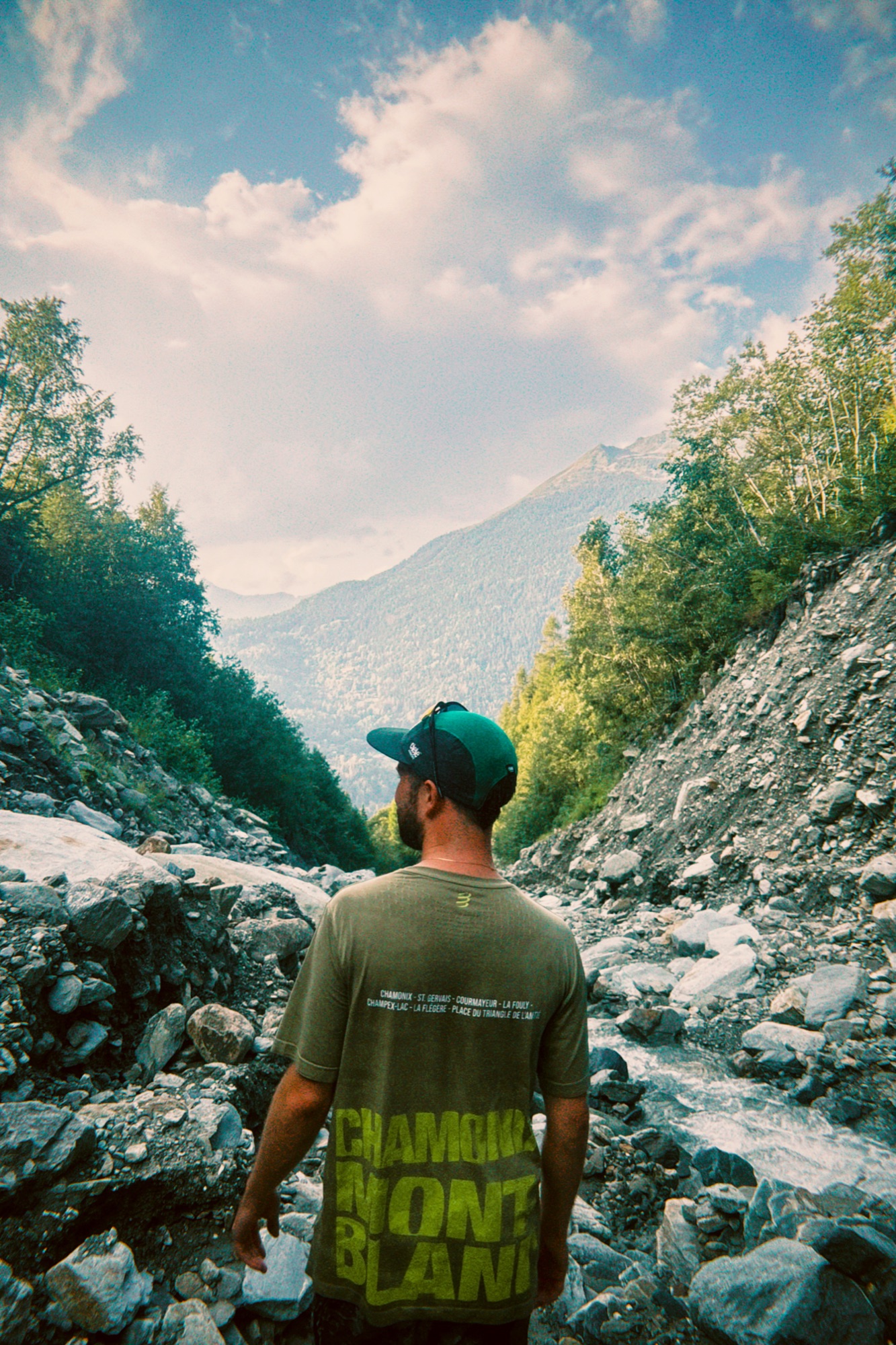 Looking out towards the mountains