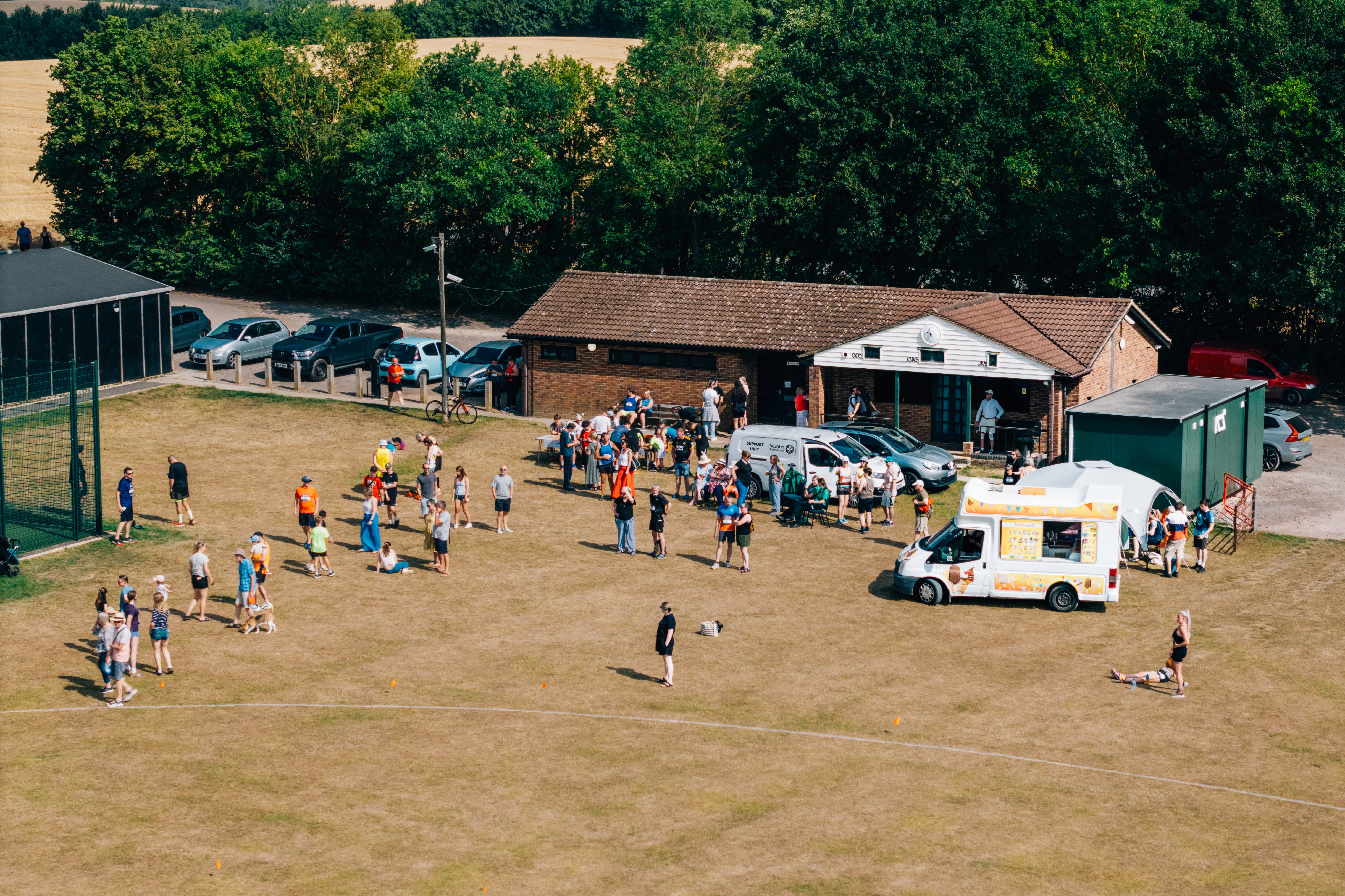 Newport Fun Run aerial